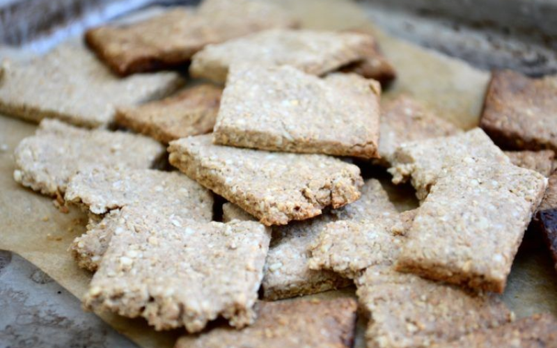 Enjoy taste, flavor, and crunch of homemade crackers
