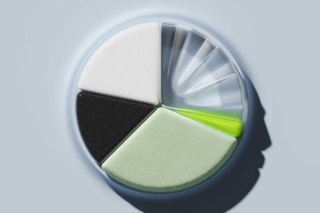 A circular diagram composed of different colored segments, suggesting a concept or model.